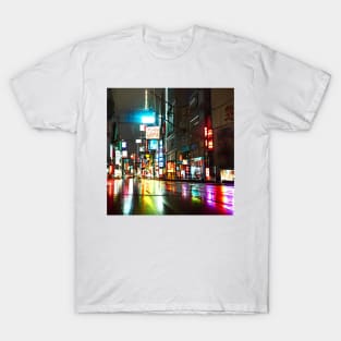 Tokyo Neon - Night Scenario - Realistic T-Shirt